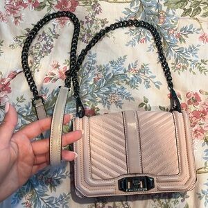 Rebecca Minkoff Chevron Quilted Small Love Crossbody